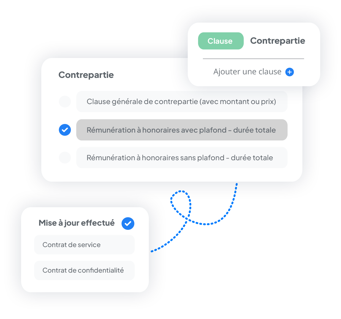 Fonctionnalités - Options de clauses